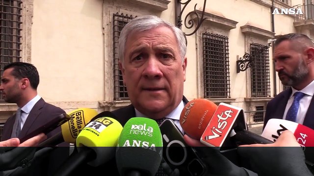 Tajani: Lavoriamo per la pace in Medio Oriente con due popoli e due Stati
