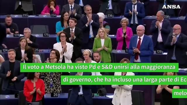 Parlamento europeo, Roberta Metsola rieletta presidente
