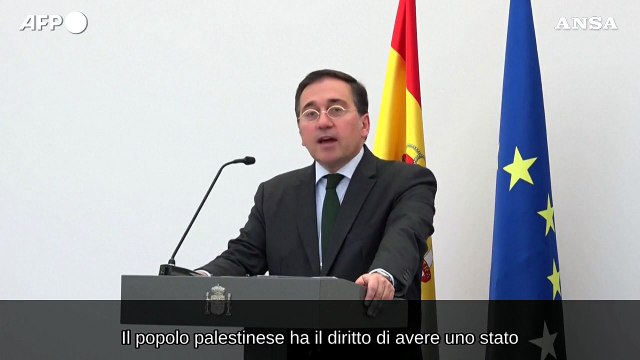 Gaza, ministro degli Esteri spagnolo: Riconoscere Stato palestinese e' un atto di giustizia
