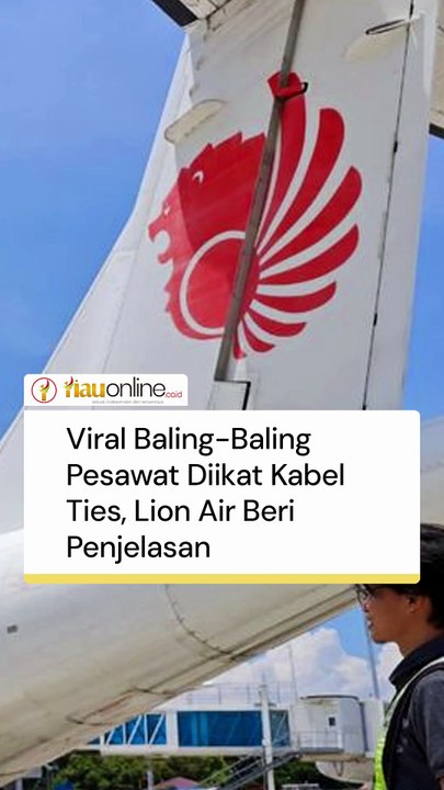 Viral Baling-Baling Pesawat Diikat Kabel Ties, Lion Air Beri Penjelasan