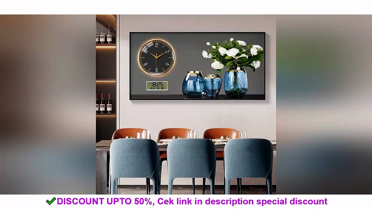 Wall Clock with LED LightCreative Muted Quartz Wall - Simple Tool That Works Well | Smart Choice