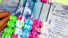 Handcrafted Beadable Sugar Clay Pens w Broken Rhinestones and UV Coating Bowtie