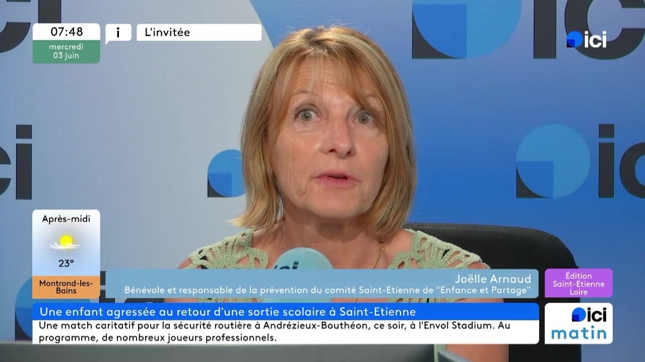 Fillettes agressées à Saint-Étienne  : réaction de Joelle Arnaud, de l'association Enfance et Partage