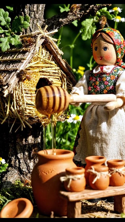 Tiny miniature workers collecting golden honey from a giant honeycomb in a magical miniature world 🍯🐝✨  #MiniatureCooking #HoneyCollection #TinyWorld #MiniatureLife #SatisfyingVideo #CreativeArt #ViralContent