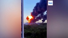 Επίθεση ουκρανικού drone προκαλεί πυρκαγιά σε τερματικό πετρελαίου στην Αγία Πετρούπολη