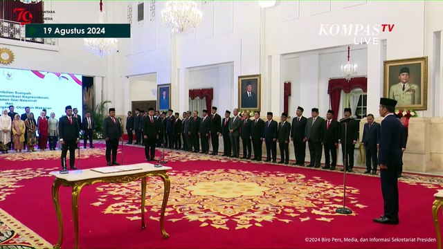 Lihat Lagi Momen Dadan Hindayana Dilantik Jokowi Jadi Kepala BGN - ARSIP KOMPAS