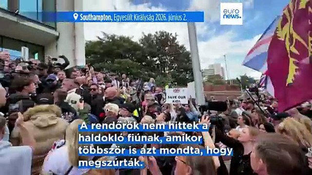 Egyesült Királyság: tüntetések a 18 éves diák, Henry Nowak meggyilkolása miatt Southamptonban