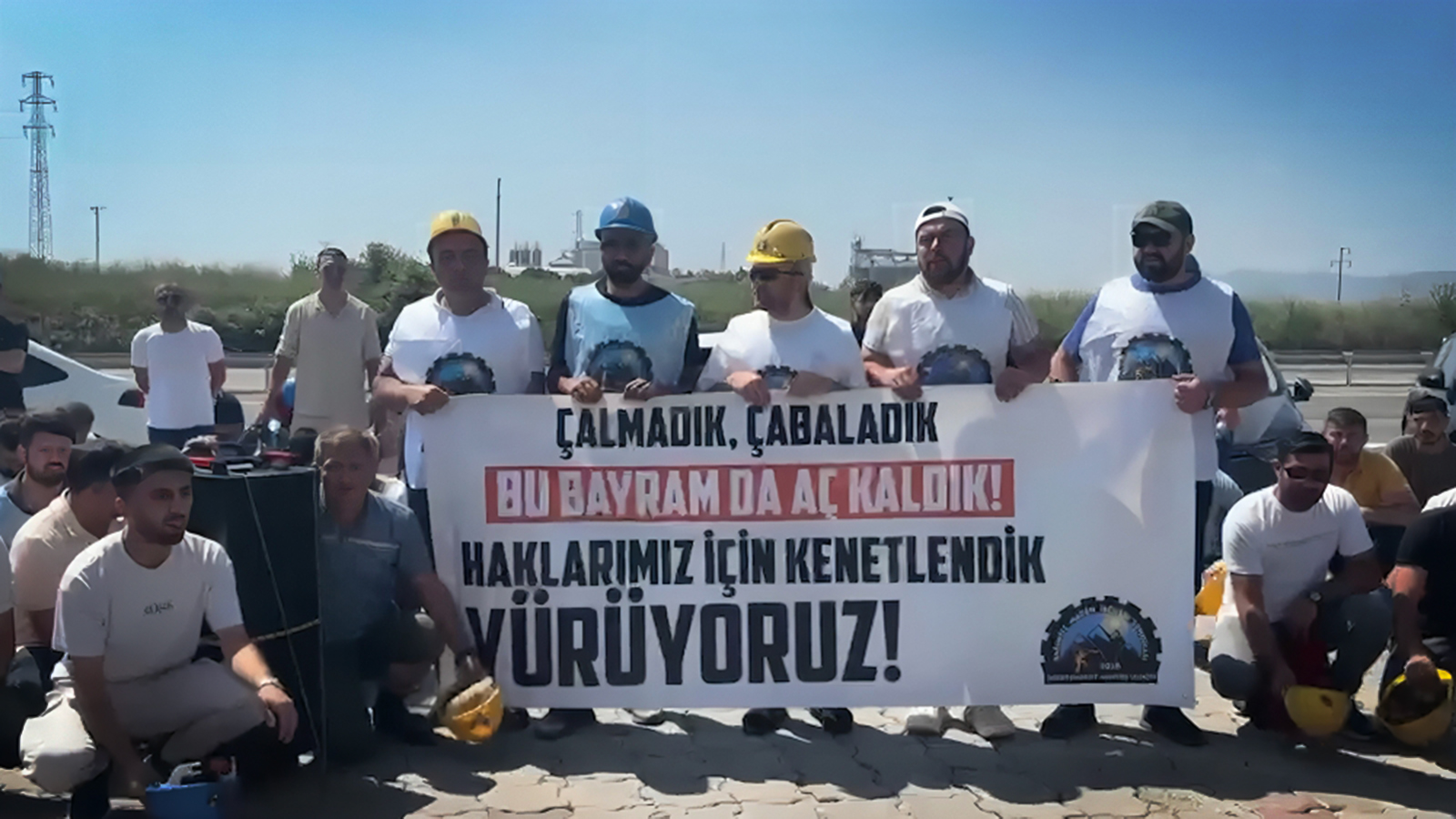 Özşen madencilerinin yürüyüşüne jandarma engeli: "Yeraltından geldik, barikatla durmayız"