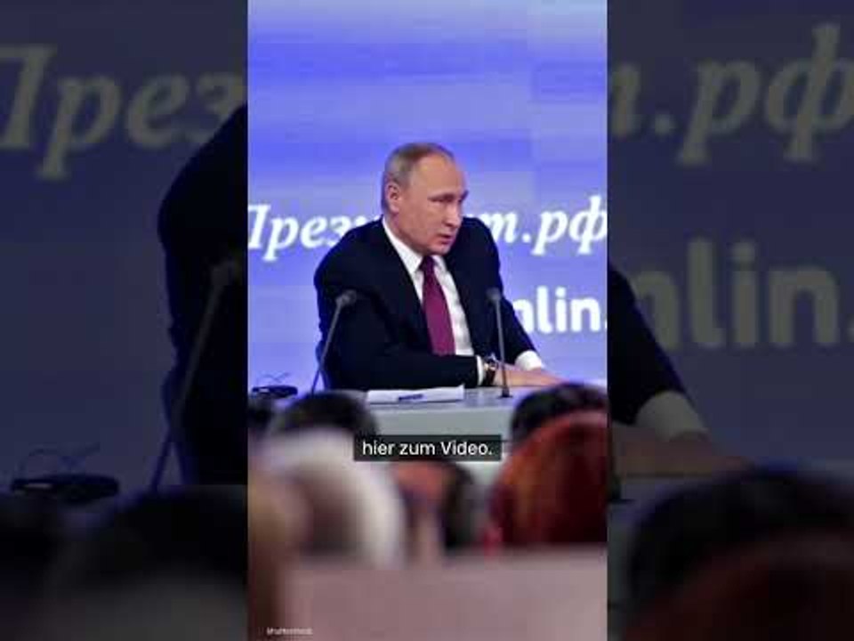 Wladimir Putin: Wutausbruch während Pressekonferenz - bei dieser Frage platzte ihm der Kragen