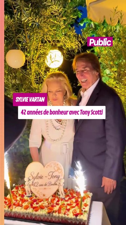 Sylvie Vartan célèbre 42 années de bonheur avec son mari Tony Scotti