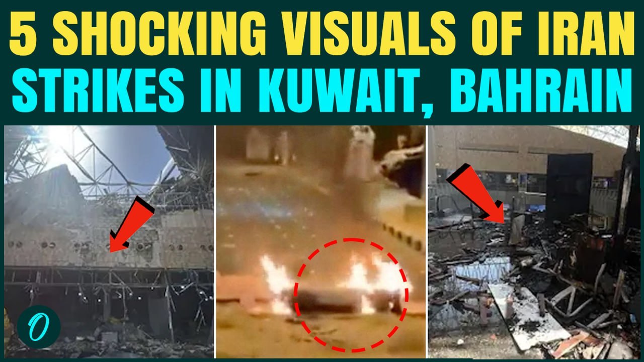 Iran BOMBS Kuwait & Bahrain RAW FOOTAGE: U.S. Bases Hit, 5 SHOCKING Visuals Of Massive Attacks
