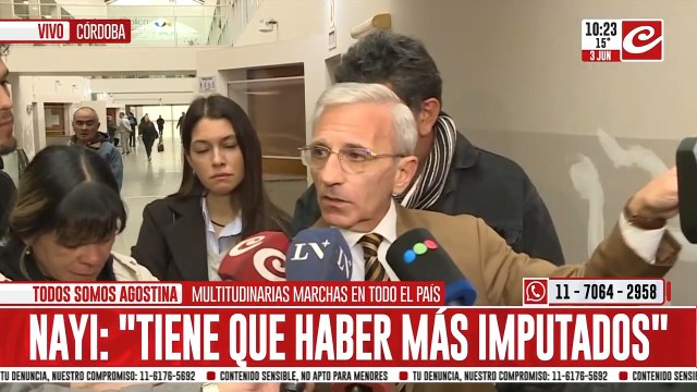 Abogado de la mamá de Agostina: Venimos a presentar más pruebas