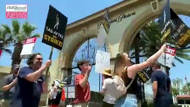 WGA Members Say SAG-AFTRA Strike Has Re-Energized the Picket Lines | THR News [Full Movie]