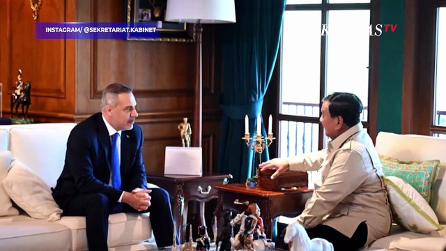 Prabowo Bertemu Menlu Turki, Bahas Palestina hingga Situasi Timur Tengah