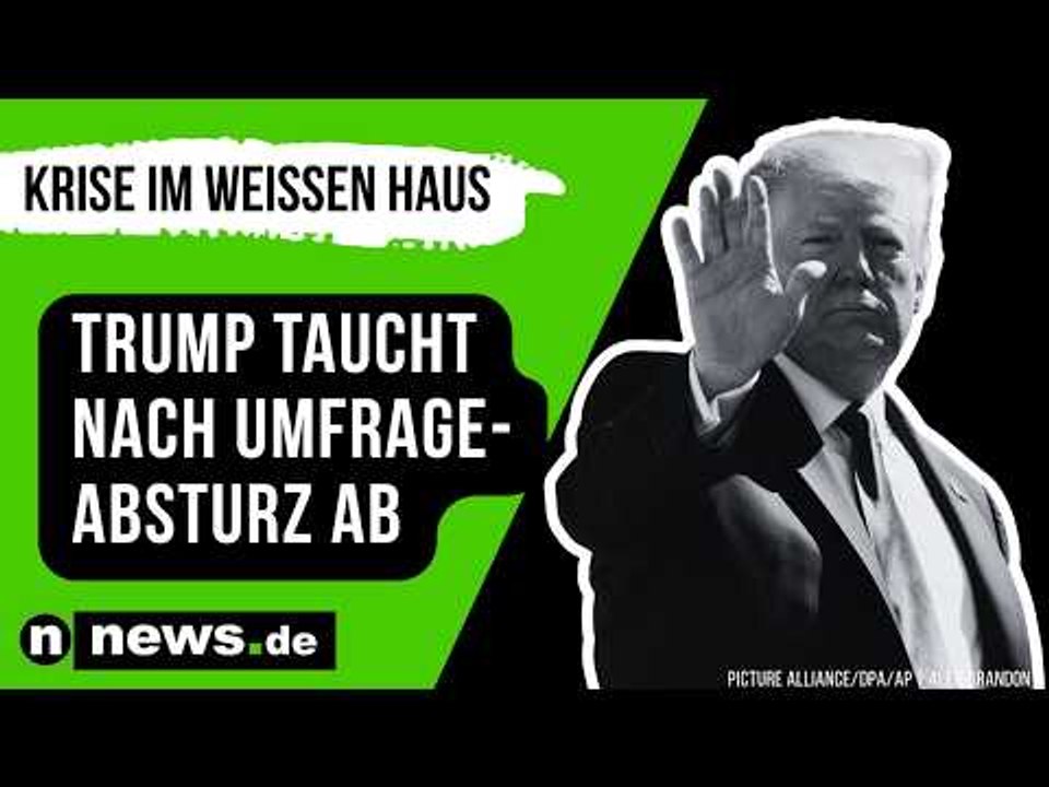 Donald Trump: Krise im Weißen Haus - Trump taucht nach Umfrage-Absturz ab