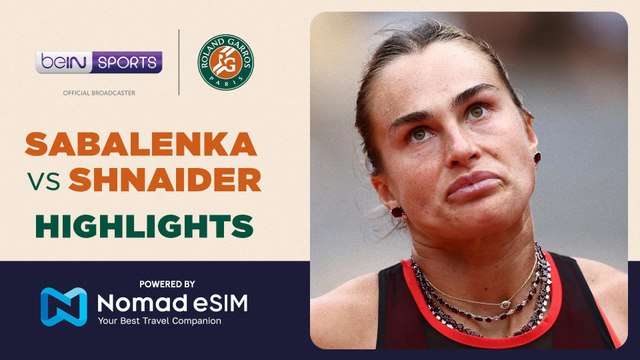 Aryna Sabalenka vs Diana Shnaider | Roland-Garros 2026 | Match Highlights