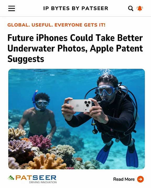 Future iPhones may improve underwater photos