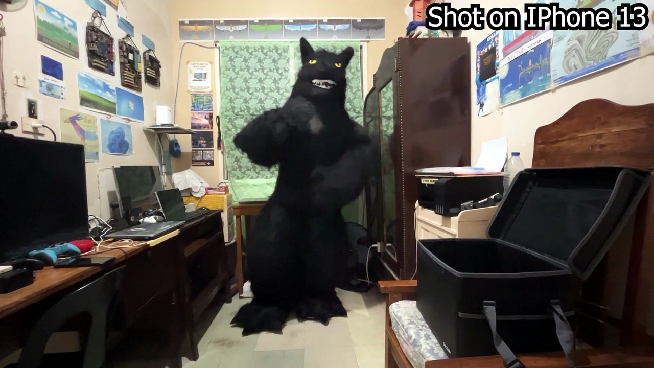 Wolf Inflatable Fursuit Dance Test