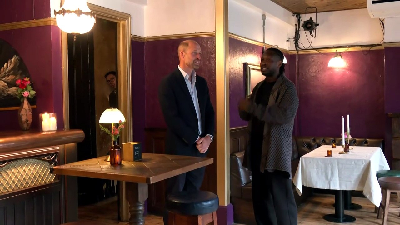 Prince William pulls pints during pub visit