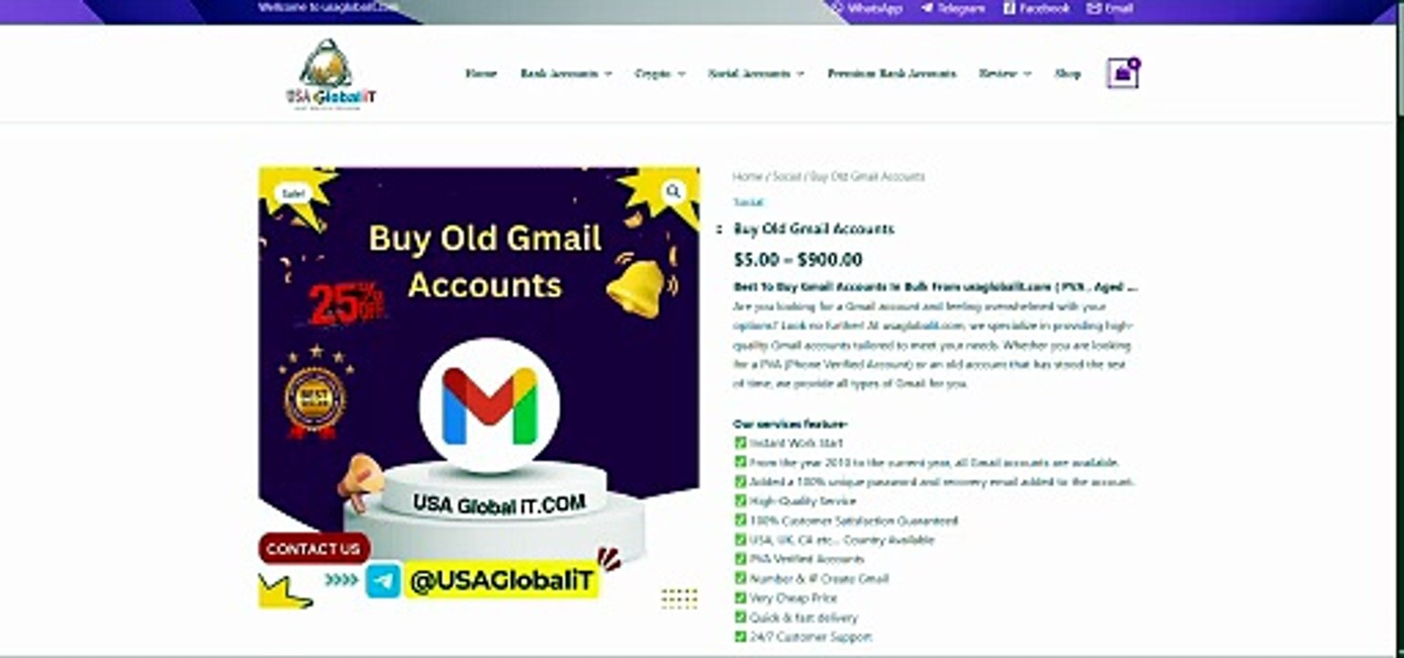 Buying Gmail Accounts : r/coldemail