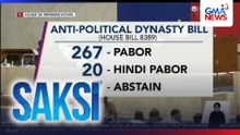 Anti-political dynasty bill, pasado na sa Kamara | Saksi