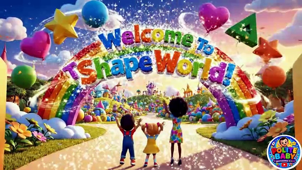 Shapes World Poem for Kids | Learn Shapes with Fun 3D Animation