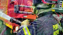 Exercice pompiers feux de forêt Lanouée