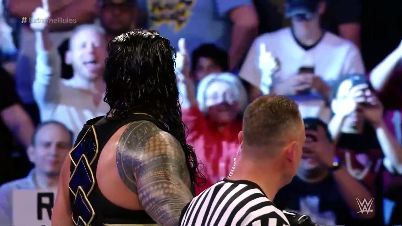 FULL MATCH Roman Reigns vs. AJ Styles   WWE Title Extreme Rules Match WWE Extreme Rules 2016