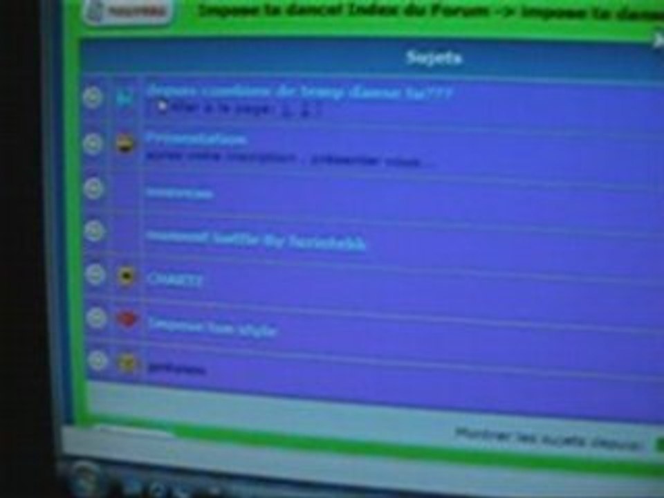 Blog info - forum sur la danse