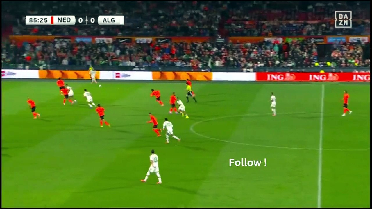 Pays-Bas- Algérie (0-1) : But Hadj Moussa