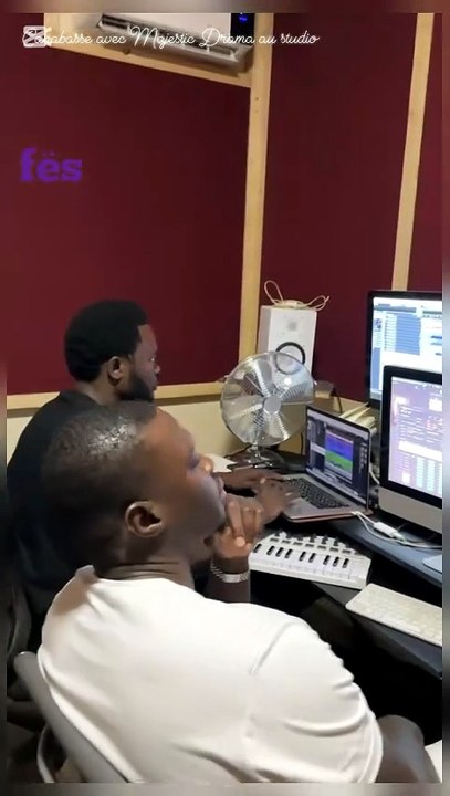 Canabasse et Majestic Drama en studio