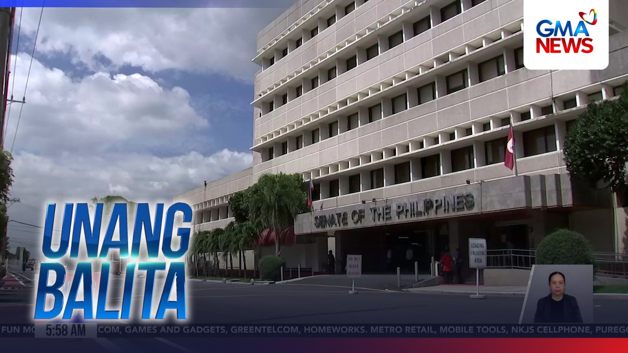 Sen. Erwin Tulfo, iniurong sa Lunes ang pagdinig ng Blue Ribbon Committee; Sen. Alan Cayetano, iginiit na tuloy ito ngayon | Unang Balita