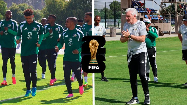 Selección de Sudáfrica entrena a puerta abierta en Pachuca rumbo a la inauguración del Mundial 2026