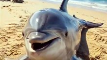 He help a dolphin to get back in sea