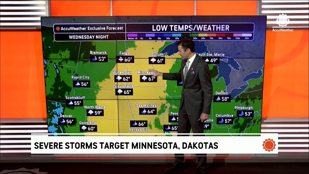 Severe storms target the Northern Plains