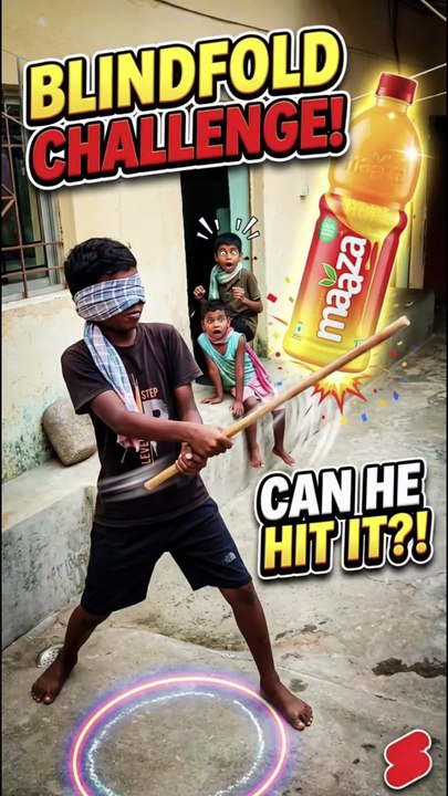 Blindfold Challenge Gone Wrong or Right? 🎯🤣