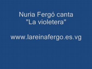 Nuria Fergó canta "La violetera"