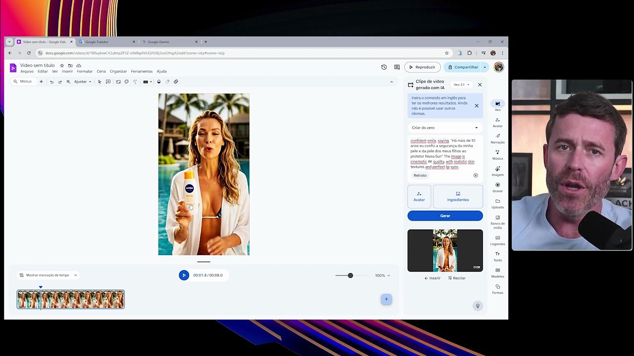 Como gerar vídeos de graça com o Google Vids