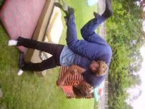 WWE brock lesnar F5 to Goldberg during Royal Rumble