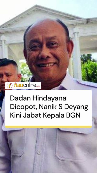 Dadan Hindayana Dicopot, Nanik S Deyang Kini Jabat Kepala BGN