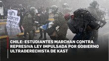 Chile: estudiantes marchan contra represiva ley impulsada por gobierno ultraderechista de Kast