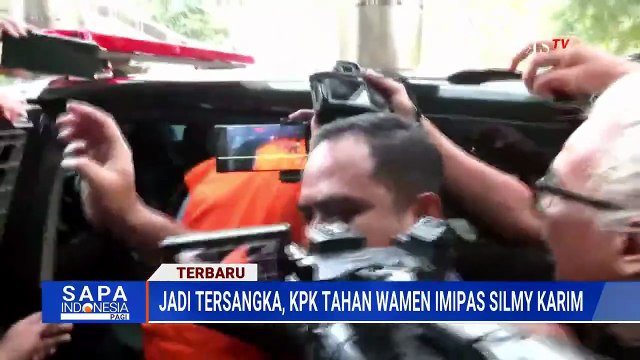 Jadi Tersangka! Detik-Detik Wamen Imipas Silmy Karim Pakai Baju Oranye Digiring ke Mobil Tahanan KPK