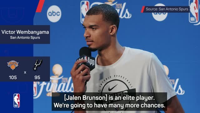 Wembanyama praises 'elite' Brunson after Spurs lose to Knicks in Game 1 of NBA Finals