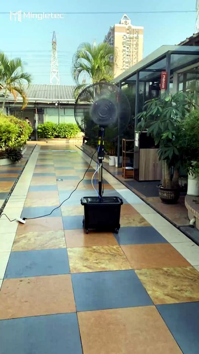 Mingletec mist fan installation video #mingletec #installation #sprayfan #industrialfan #coolingfan