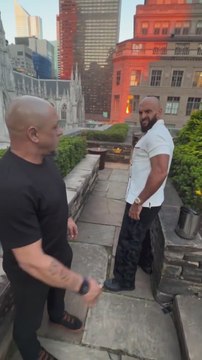 El vídeo de Roberto Carlos y el guardaespaldas de Messi que se ha vuelto viral