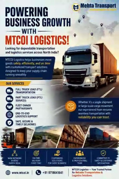 Efficient Cargo Transport & Logistics Services Across India