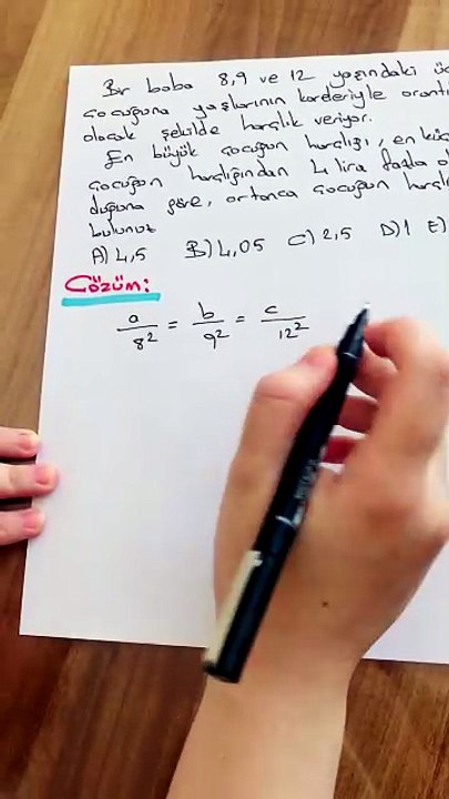Matematik Oran Orantı