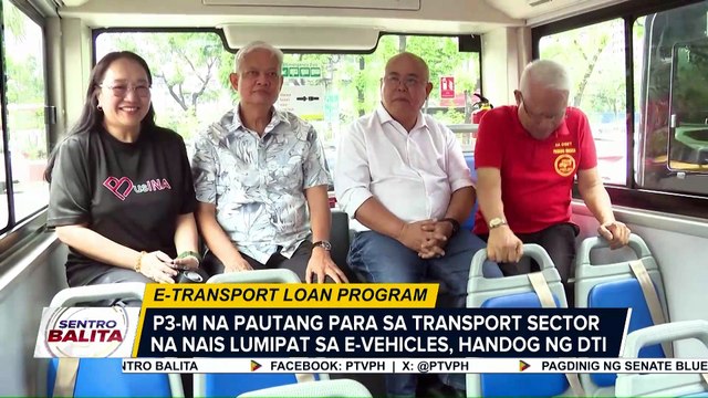 40 e-vehicle units ng Pasang Masda, inaasahang bibiyahe ngayong taon; DTI, may loan program sa mga nasa transport sector na gustong lumipat sa e-vehicles | ulat ni JM Thompson