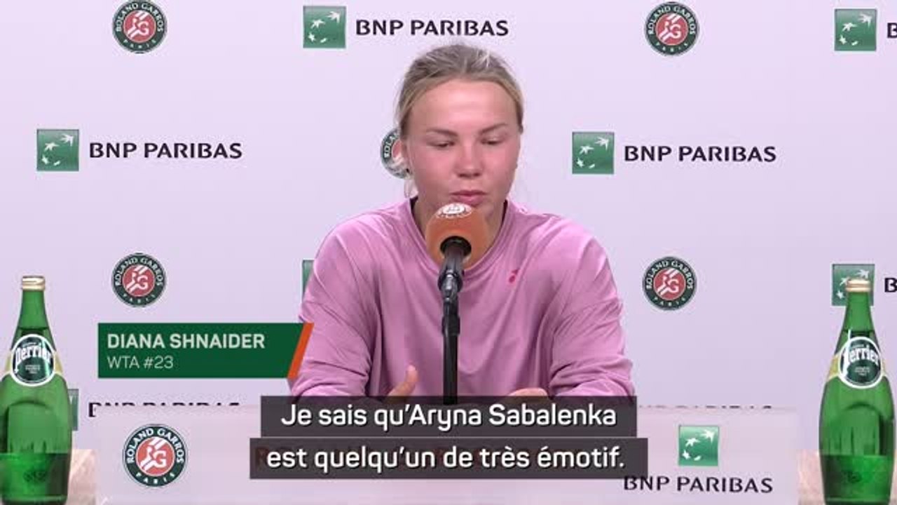 Roland-Garros - Shnaider avoue que la frustration de Sabalenka lui a été bénéfique