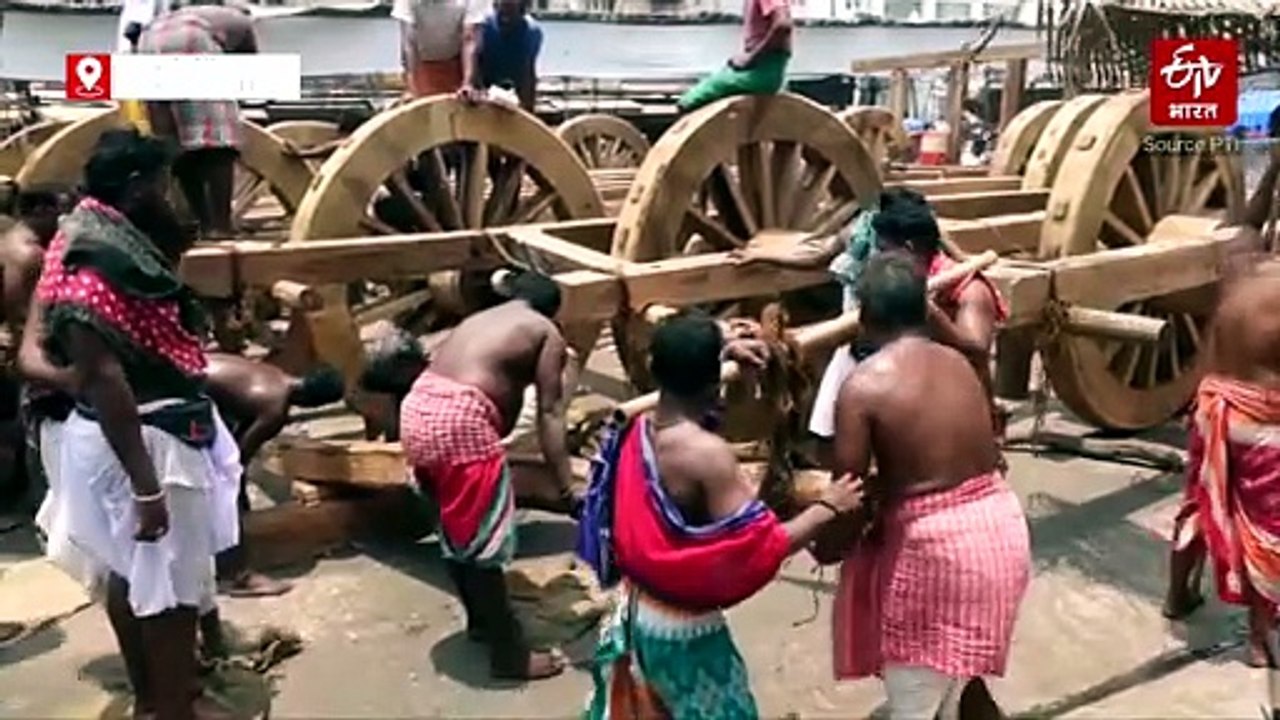 ओडिशा: भगवान जगन्नाथ की रथयात्रा के लिए तैयार हो रहा है पुरी, तीनों रथ ले रहे हैं आकार